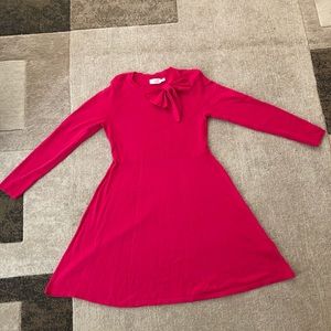 Fit and flare sweater dress